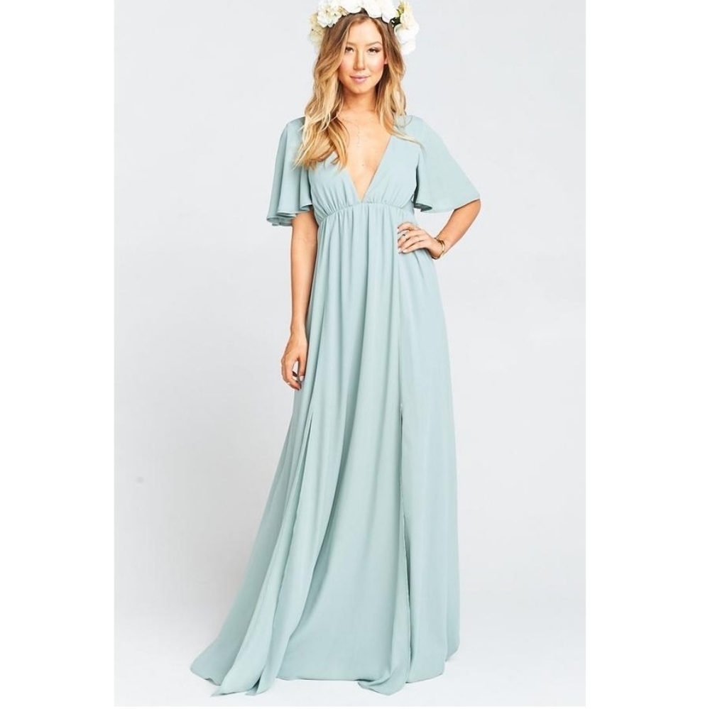 Show Me Your Mumu Faye Flutter Sleeve Maxi Dress